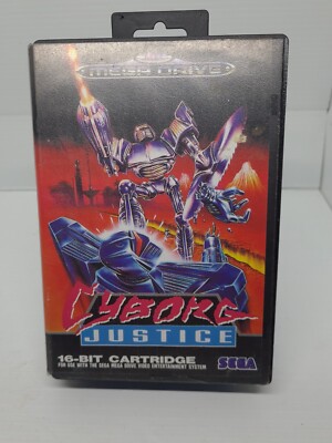 Cyborg Justice Sega Mega Drive Tested & Working Genuine Complete With Manual VGC