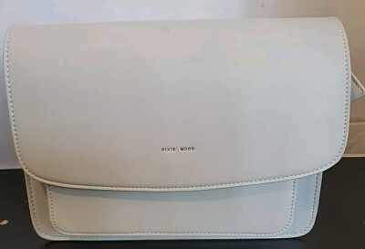 Pixie Mood Zoe Crossbody Purse Bag Grey Vegan Faux Leather Cruelty-Free 