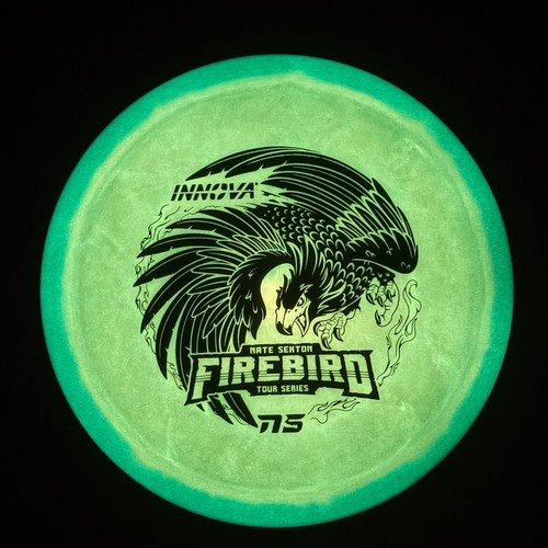 DISC GOLF INNOVA NATE SEXTON TOUR CHAMPION HALO GLOW FIREBIRD 173-5g BLUE 2023 - Picture 2 of 5