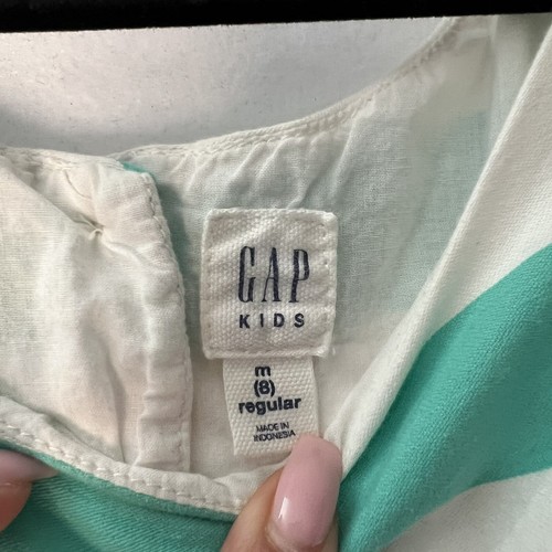 GAP Bold Rainbow Striped Cap Dress, girls Size M (8) - Lined w/ Pockets - Picture 7 of 7