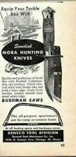 1948 Print Ad Swedish Mora Hunting Knives Gensco Tools Chicago,IL