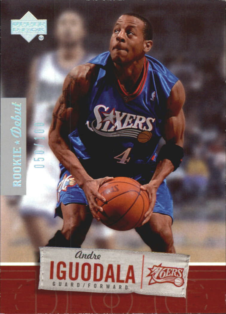 小笠原道大⭐2006年 WINNING BIG MATERIALS 2005-06 Upper Deck Rookie Debut Silver #70 Andre Iguodala
