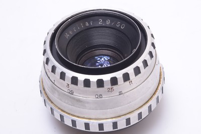   E. LUDWIG MERITAR 50MM 2.9 LENS W/ EXAKTA, EXA, TOPCON BAYONET 
