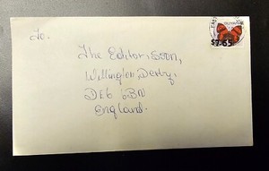 Guyana Cover sent to England with Overprint on Stamp $7.65 Colony British Guiana