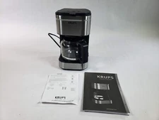 Krups Simply Brew Stainless Steel Drip Coffee Maker Glass 5 Cup Manual, USED