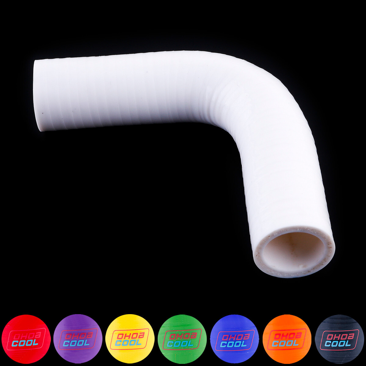 Black 3/4 90 DEGREE 19mm ELBOW TURBO INTE​RCOOLER PIPE SILICONE COUPLER HOSE