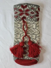 Fair Isle Knit Holiday Wine Bag Pottery Barn.
