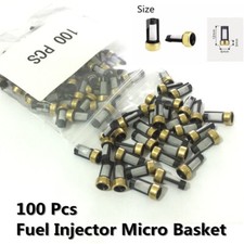 100 Pcs New Fuel Injector Micro Basket Filter For Asnu03c Injector Repair Kits