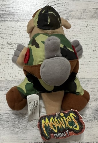 Meanies Armadillo Dan Beanbag Plushy From The Idea Factory New With Tags Vintage - Picture 6 of 7