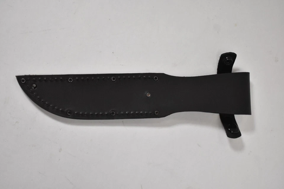 Soporte de funda Ka-Bar colgante negro funda portador 10-1/2" largo bolsa de acero inoxidable Foto 3 de 4