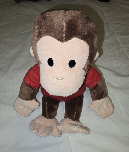GUND Universal Studios Curious George Plush 12" Stuffed Animal Red Shirt EUC - Picture 2 of 5