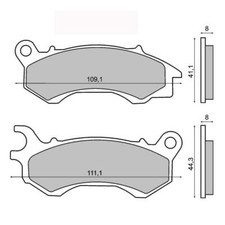 Pastiglie Freno Anteriori Honda Vision NSC 50 2010 2011 2012 2013 2014 2015 2016