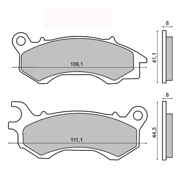 BremsbeläGe Vorne FüR Honda Pcx 125 150 2015 2016 2017-image