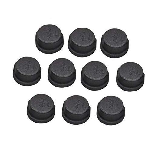 Black Malleable Iron Pipe Fitting Cap,Black Pipe Caps for 3/4 inch 10