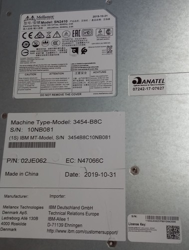 Mellanox SN2410 48-port SFP+ 25GbE + 8-port 100GbE IBM 02JE062 3454-B8C - Afbeelding 4 van 7