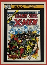 1990 Marvel Universe: M. V. C. #132, X-Men #1 Card, GEM Mint !