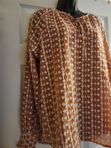 Walter Baker Womens Long Sleeve Peasant Blouse Top Tunic Size Small Retail $225 - Picture 11 of 19