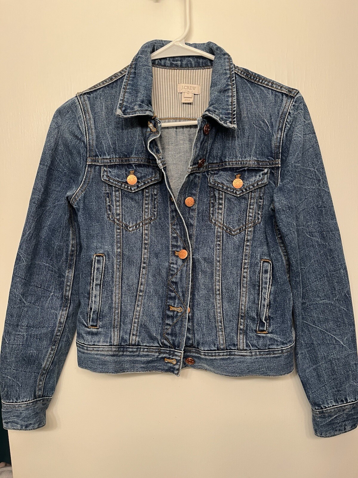 Jcrew Jean jacket-size Extra Small - image 1