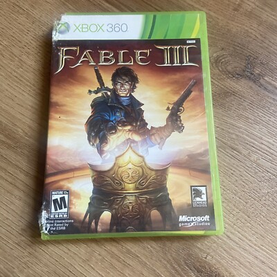 Fable III Microsoft Xbox 360 Video Game Complete Tested EUC Rated M CIB Manual