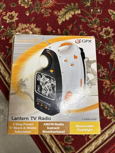 GPX 5” Portable Television AM -FM Radio Sports X With Detachable ...