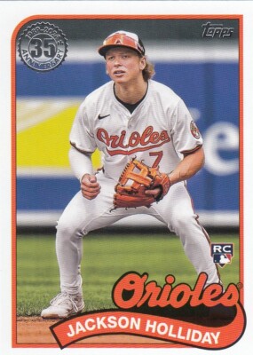 JACKSON HOLLIDAY TOPPS UPDATE 1989 35TH ANNIVERSARY RETRO RC ORIOLES #38 2024