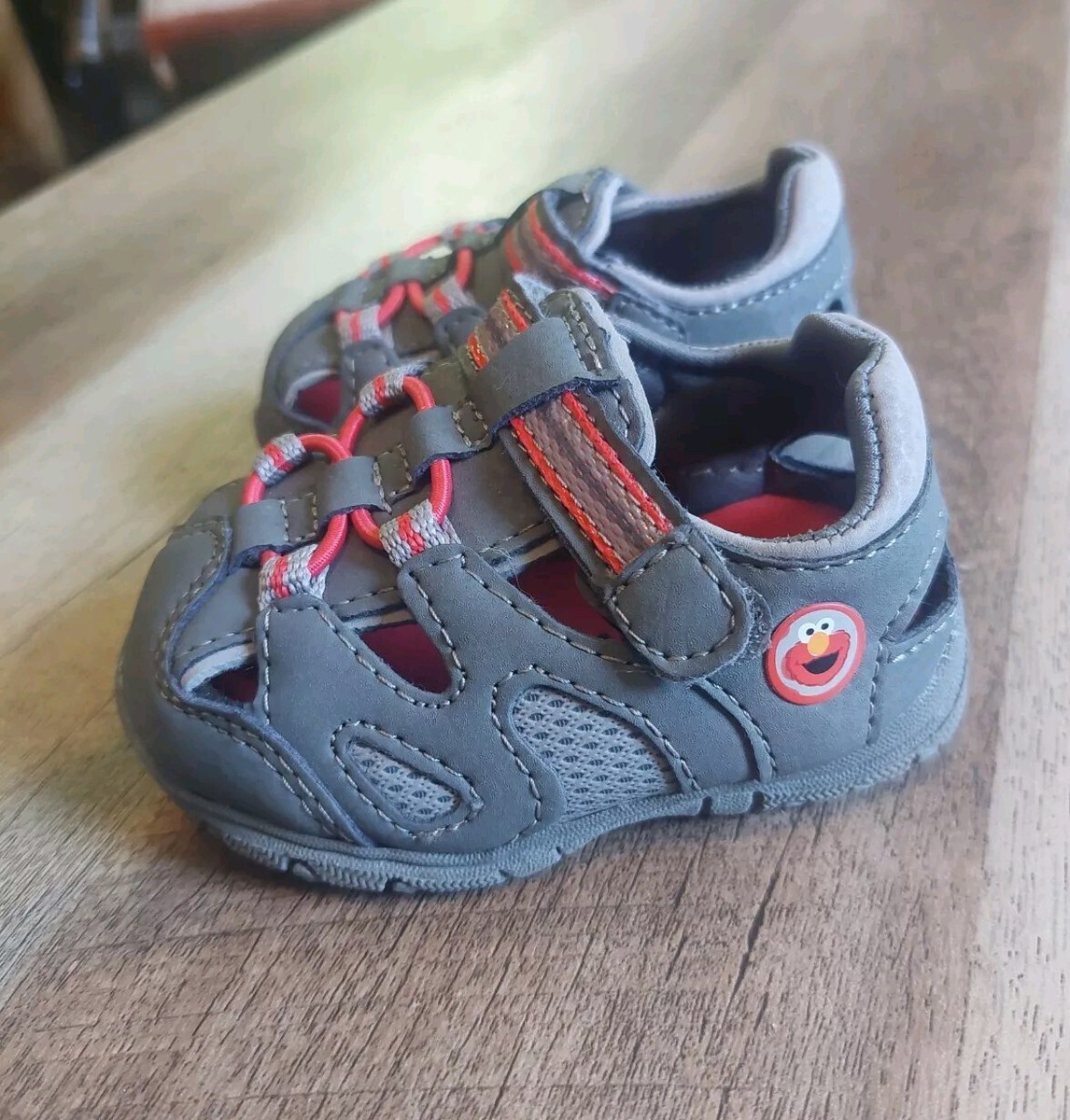 Elmo Sandals Infant Toddler Size 3W Sesame Street Skid Resistant