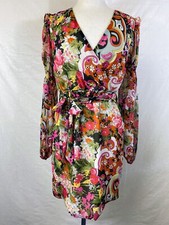 REDUCED NWT Walter Baker Floral Top Wrap Dress M WAS $44 NOW $29