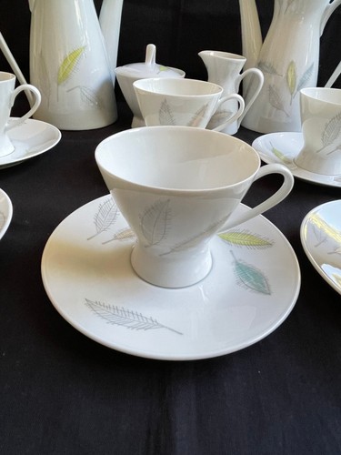 Juego de café vintage Rosenthal Raymond Loewy Form 2000 Colorte Blatter - Imagen 5 de 8