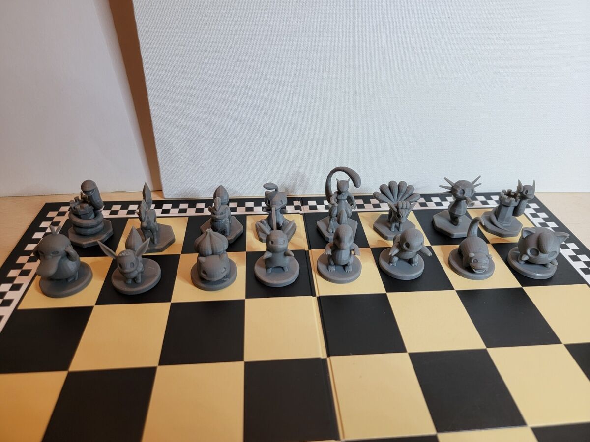 Pokemon Chess by roshandp1  Pokemon, 3d printing, Chess set