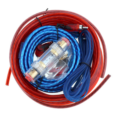 1500w Car Amplifier Wiring Kit Audio Subwoofer AMP RCA Power Cable AGU FUSE Set