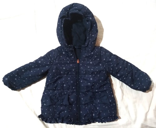 PIUMINO LUNGO BLU NEONATA 12-18 MESI 80cm OVS giacca giubbotto+cappuccio  bimba | eBay
