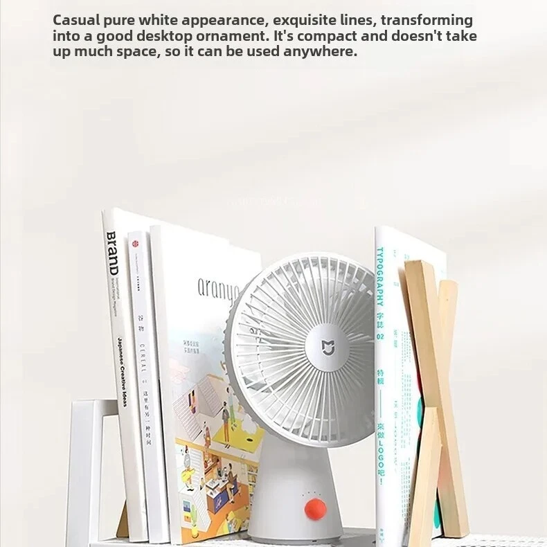 XIAOMI Ventilador de Escritorio Portátil Mini Enfriador de Aire Silencioso Mesa de Escritorio de 4 Velocidades USB Foto 3 de 4