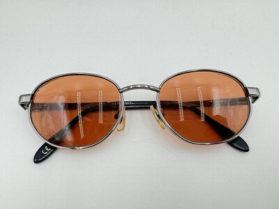 Vintage Serengeti Dark Brown  Lens Sunglasses Vintage SERENGETI Sunglasses Oval Brown Lenses Metal Silver  main image 3