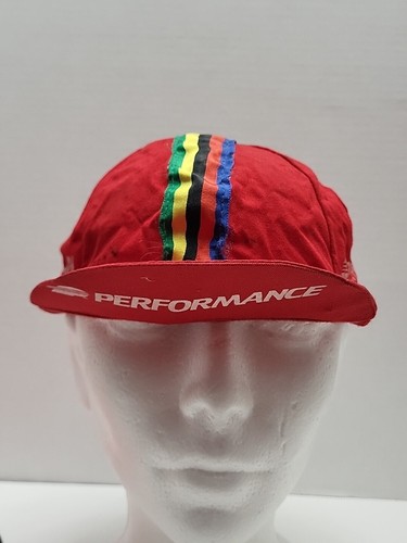 2--Vintage Team Cycle, Performance Bicycle Hat Cap Pace Sportwear Made in USA - Picture 2 of 12