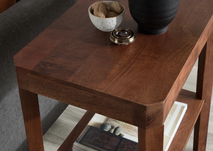 Wood End Side Table Living Room Sofa Coffee Storage Nightstand Small Square - Image 3 of 4