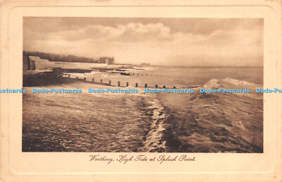R267897 Worthing High Tibe at Splash Point Tuck Sepia Platte markiert Postkarte Nr. 2