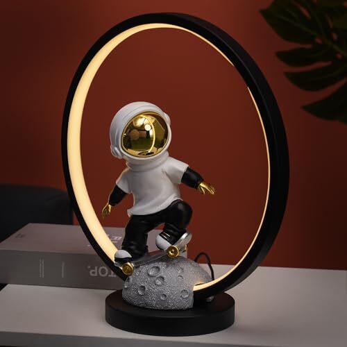 Bedside Table Lamp, Astronaut Bedside Lamps for Night Stands, LED Desk
