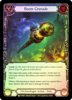 その他 Flesh and Blood Boom Grenade Boom Grenade - Cold Foil (Blue) Common Bright Lights Flesh