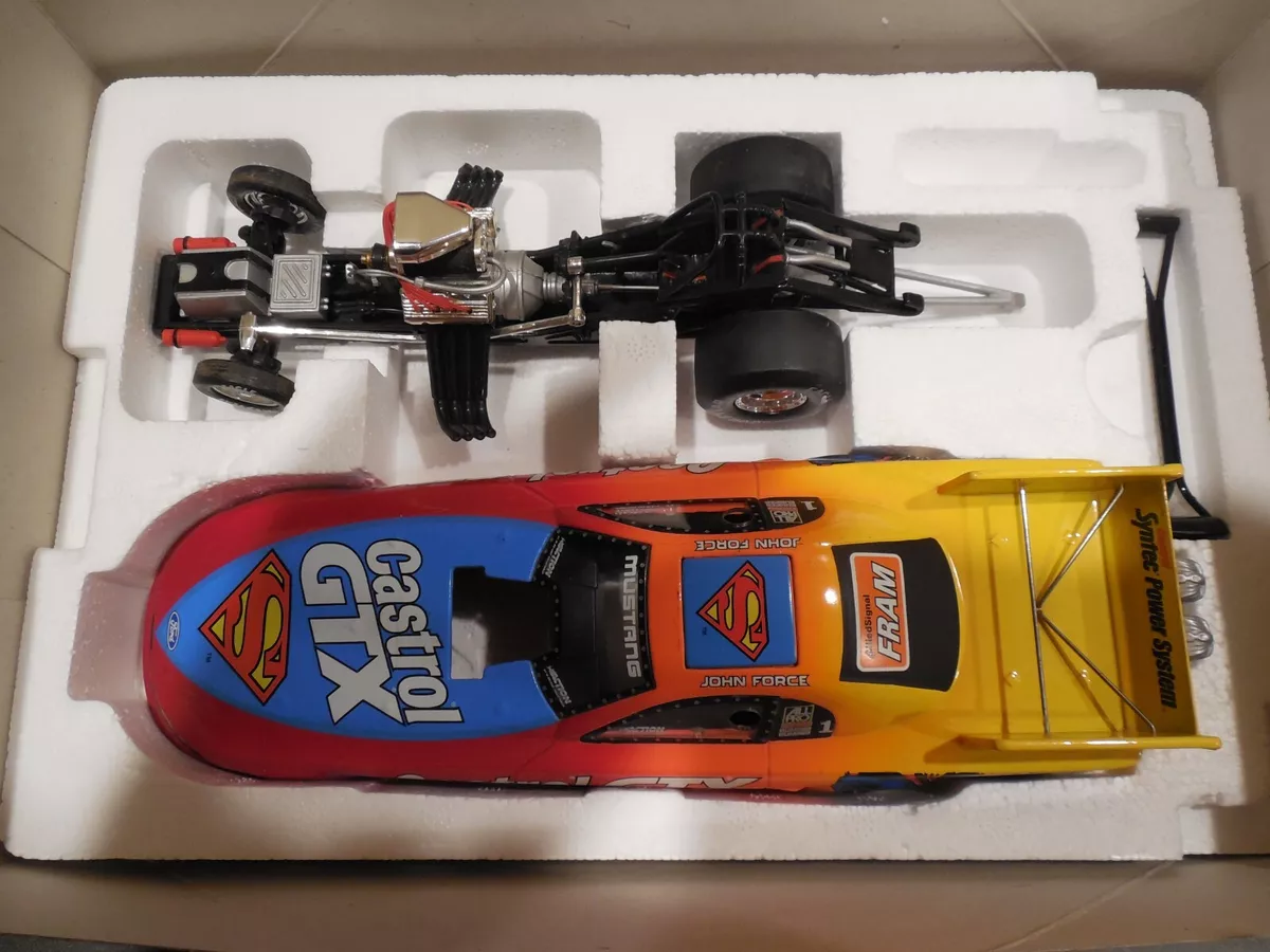 ACTION RACING 1 24 SCALE 1999 SUPERMAN JOHN FORCE DIE CAST FUNNY CAR