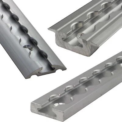 LABT Riel de avión aluminio riel de amarre 0,5 - 12 m semicircular suelo-alas perfiles cuadrados