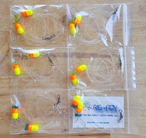 6 Surf // Pier Fishing Rigs: Pompano Snappers Etc. Whitings Croakers