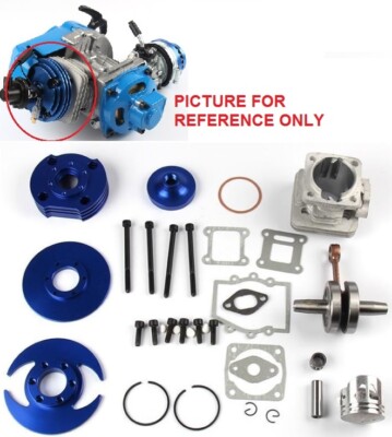 44MM BIG BORE TOP END CYLINDER KIT FOR POCKET BIKE 49CC 2 STROKE STAGE 3 CK10B