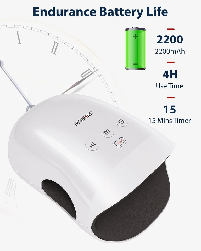 Cordless Hand Massager with Heat and Compression for Arthritis and Carpal Tunnel - Image 3 of 4