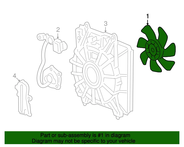 Hoja de ventilador de condensador para Honda CRV ACURA RSX 38611-PNA-003 2002-2011 OEM NOS Foto 4 de 4