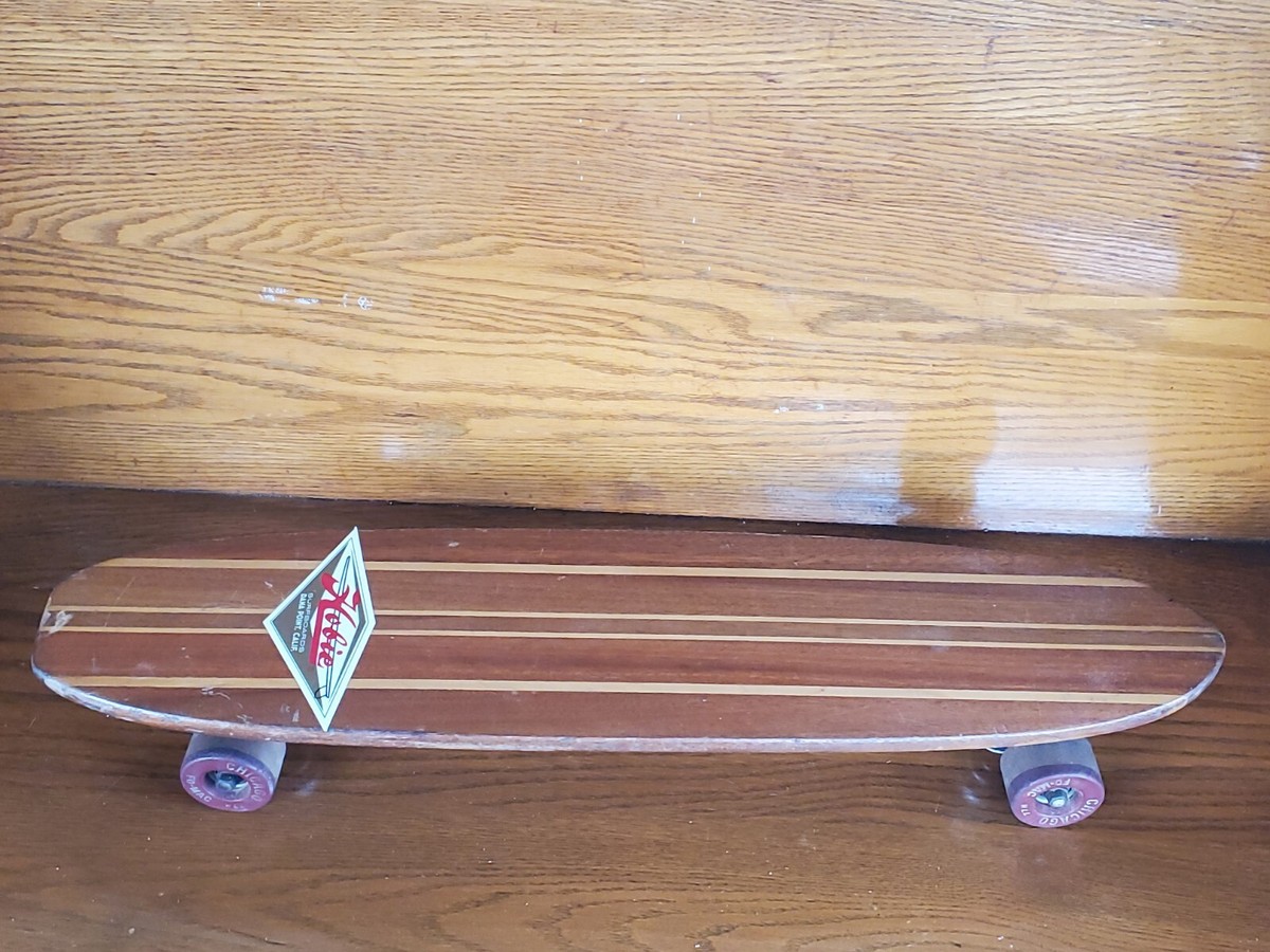 60's Vita Pakt Hobie Sidewalk Super Surfer Wood Skateboard