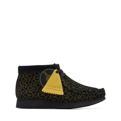 Clarks Kids Wallabee Go O Black Suede Pokemon Print 26172690 Clarks Kids Wallabee Go O Black Suede Pokemon Print 26172690