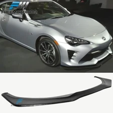 Fits 17-20 Toyota 86 PU Unpainted Black Front Bumper Lip Spoiler