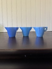 Akro Agate Childrens Pitchers Blue Set Of 3 Pcs