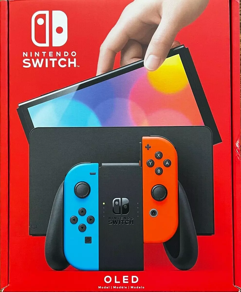 Nintendo Switch – OLED Model w/ Neon Red & Neon Blue Joy-Con