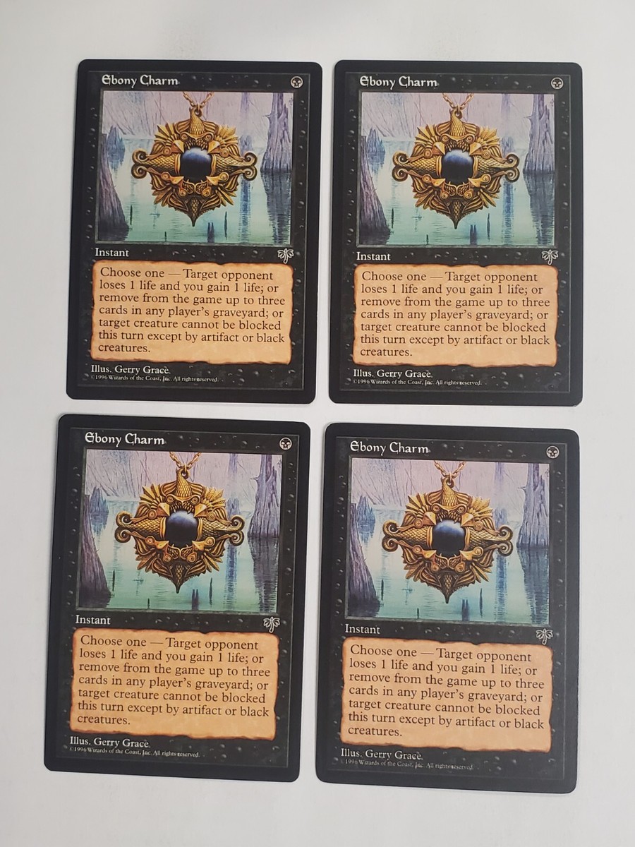 MTG Playset 4x Ebony Charm (Mirage/Black/C) - BGM | eBay
